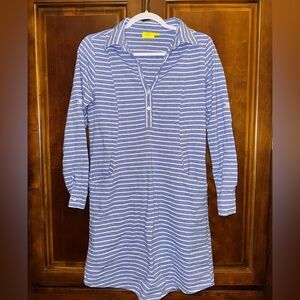 Roller Rabbit Surry Odelle A-Line Shirt Dress with pockets size Medium, small.